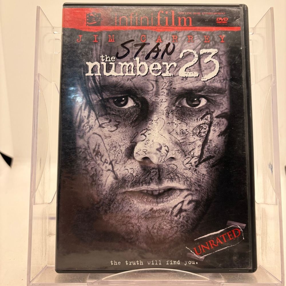 The Number 23 DVD Jim Carrey Unrated Infinifilm Psychological Thriller N10688A